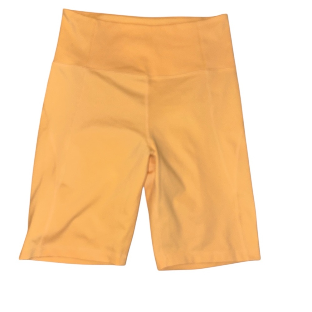 Girlfriend Collective Sunburst yellow High-Waisted Bike Shorts Medium